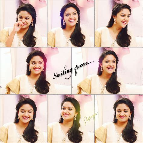 The Smiling Queen Keerthy Suresh Different Shades Of Smile Faces So Most Beautiful