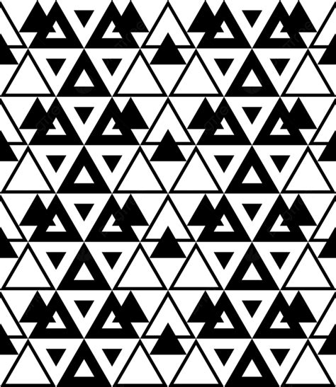 Geometric Triangle Seamless Pattern Vector Art Illustration Background