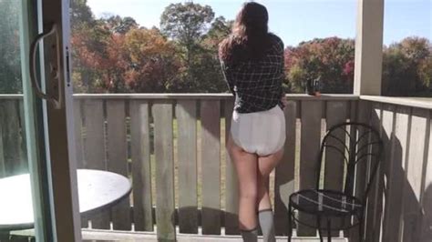 Spying On Your Diaper Girlfriend On The Balcony Tumbex