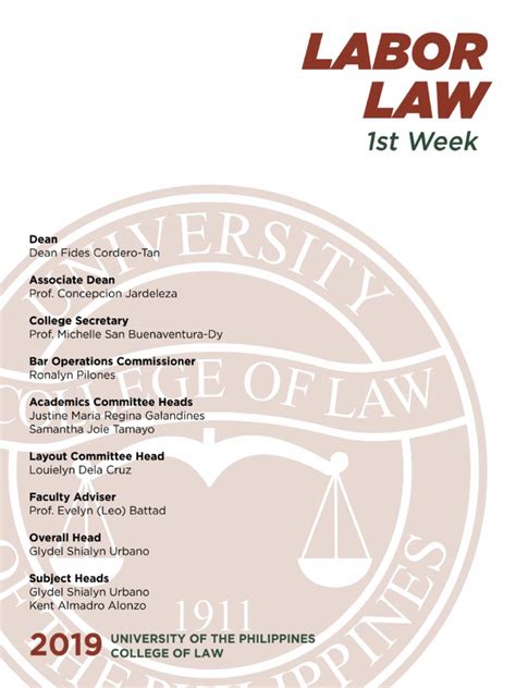 Convention on this is reflected in the gradual increment of the female labour force participation rate in malaysia. 2019 BOC Labor Law Reviewer.pdf | Employment | Labour Law