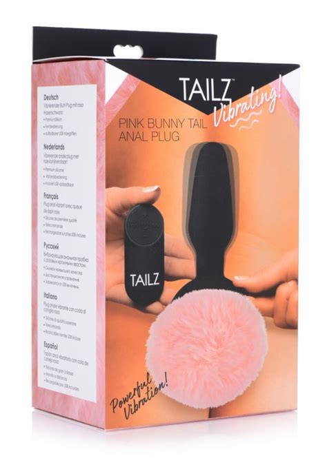 Tailz Pink Bunny Tail Vibrating Plug By Xr Brands The