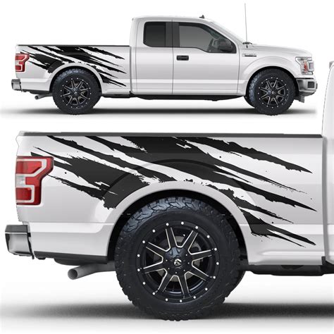 Ford F 150 2017 2019 Vinyl Side Decal Wrap Kit Rip Factory Crafts
