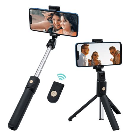 K07 Selfie Stick Integrated Tripod Stand With Wireless Remote For Mobi