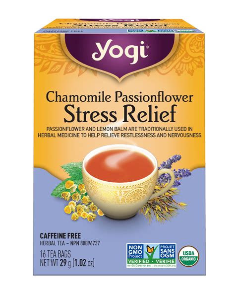 Chamomile Passionflower Stress Relief Yogi Tea
