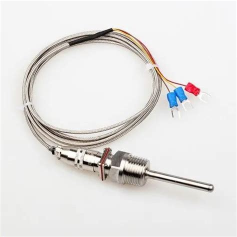 Stainless Steel 400 Degrees Celsius Pt100 Temperature Sensor 3 Wire At Rs 850piece In Phaltan