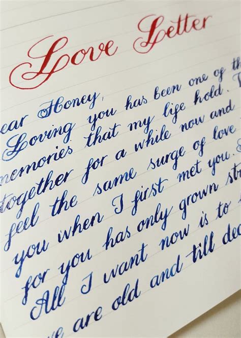 Handwritten Valentines Letters Proposal Confession Letters