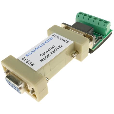 Serial Adapter Rs232 Db9 To Rs422 Rs485 5 Pin And Db9 Cablematic