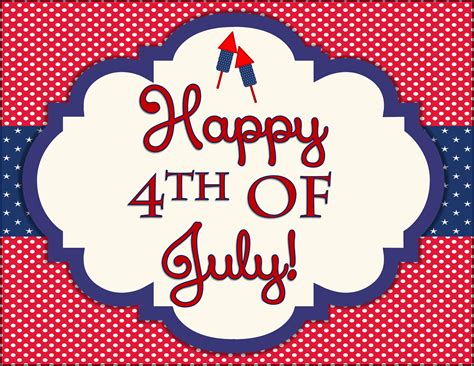 Free 4th Of July Party Printables By Designs By