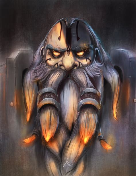 Dark Iron Dwarf World Of Warcraft Art Print Game Art Etsy