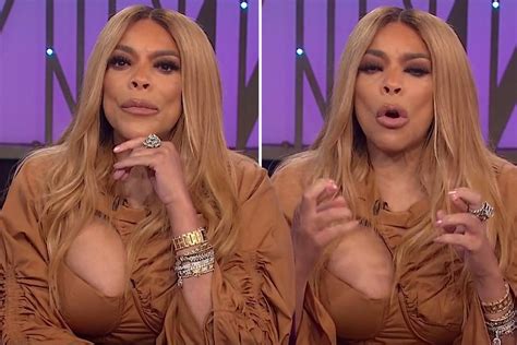 Wendy Williams Breast Nearly Falls Out Of Low Cut Top In Wardrobe