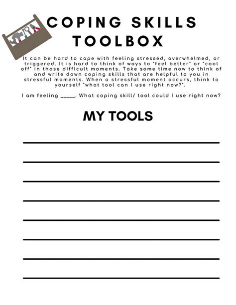Coping Skills Toolbox Worksheet