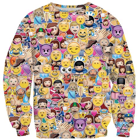 Emoji Madness Sweater Shelfies All Over Print Everywhere Designed
