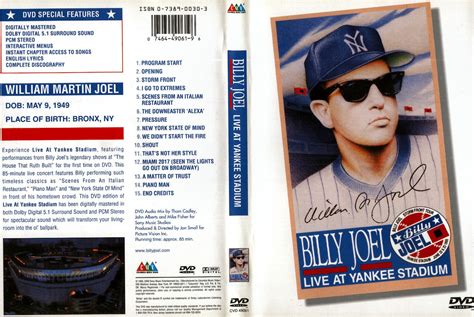 full dvd the billy joel live at yankee stadium 1990 concierto