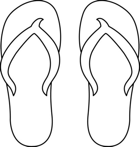 Wonderful Photo Of Flip Flop Coloring Pages