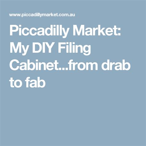 Once you buy , you would possibly search for merchandise outline. My DIY Filing Cabinet...from drab to fab | Filing cabinet ...
