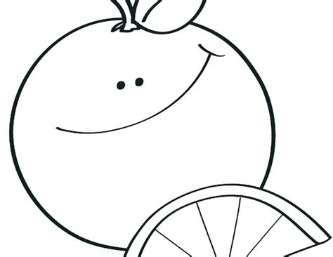 Orange Tree Coloring Page Coloring Pages