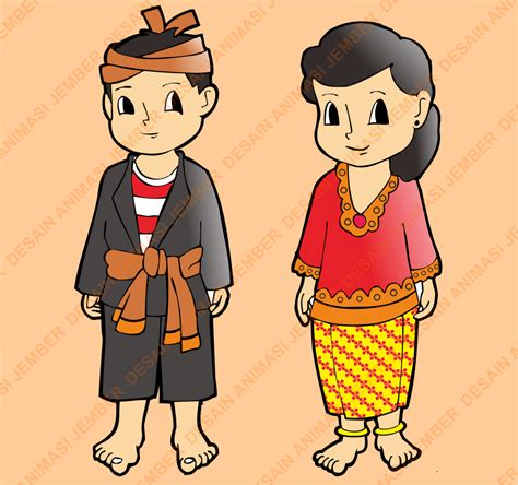 Pakaian Adat Bali Versi Kartun Info Gtk