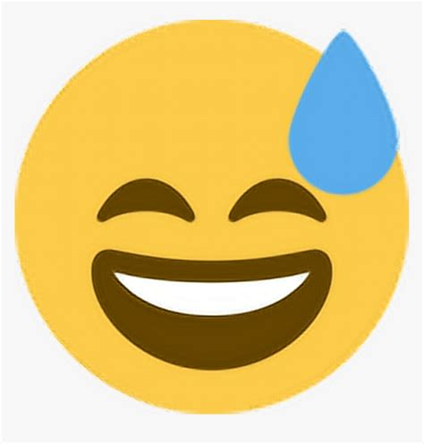 Smile Laugh Happy Sweat Feelbad Emoji Emoticon Face Discord Sweat