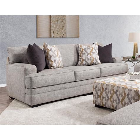 Moore Furniture Protege Stationary Sofa In Dove Nfm Furniture Sofa