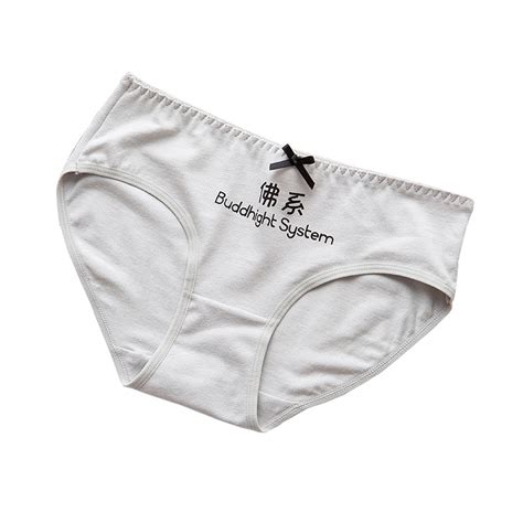 Zavace New Womens Underwear Buddha Print Cute Sexy Briefs Cotton Comfortable Breathable Panites