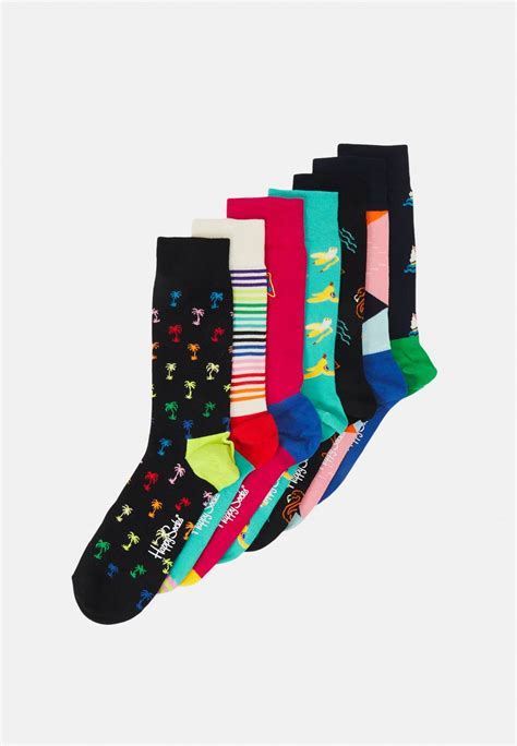 Happy Socks 7 Days T Set 7 Pack Unisex Socken Multimehrfarbig Zalandoch