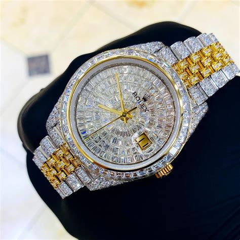 Vvs Moissanite Icebox Diamond Watch Customization Galvanized Steel