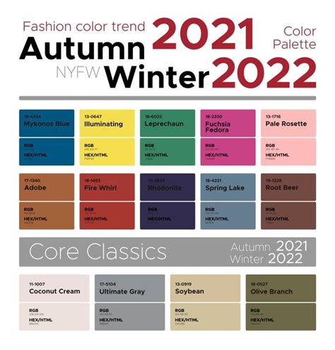 Pantone Color Trend Autumnwinter 20212022 Style At A Certain Age