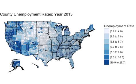 Mapping Us County Unemployment Data