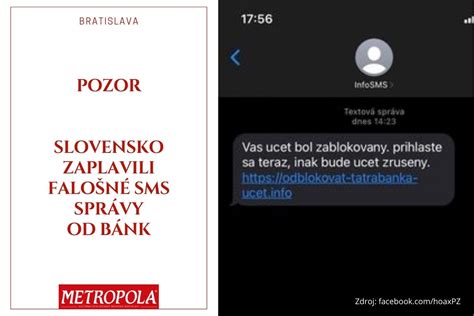 Pozor Slovensko Zaplavili Falošné Sms Správy Od Bánk Časopis Metropola