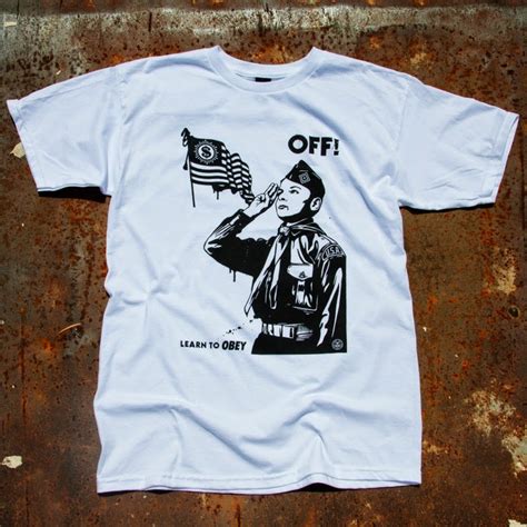 The Blot Says Obey Giant X Off Learn To Obey T Shirt