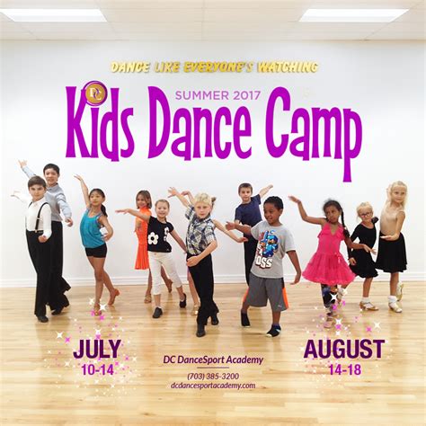 Kids Summer Dance Camp Dc Dancesport Academy