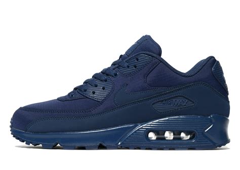 Nike Leather Air Max 90 Ripstop In Navy Blue For Men Lyst