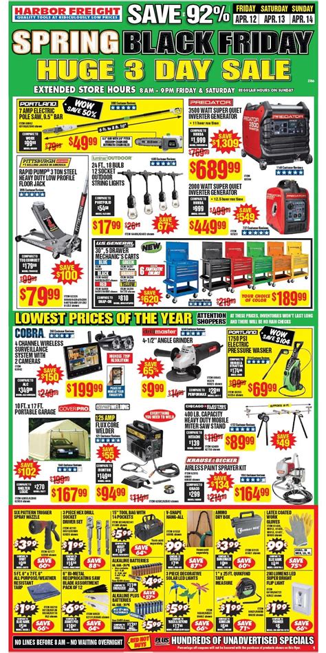 What Stores Sell Electrical Tools For Black Friday - Harbor Freight Tools Spring Black Friday 2019 Ad and Deals