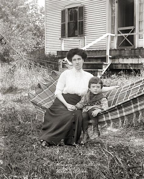 Another Great Maine Scene With A Mother And Child Taken Circa Late