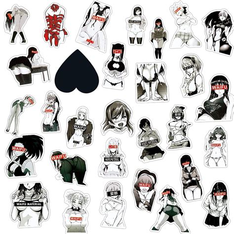 100 PCS Anime Stickers Hentais Stickers Uncensored Sexy Anime Stickers