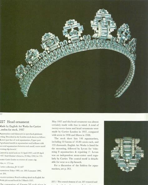 A Gorgeous Aquamarine Art Deco Tiara From Cartier Made By English Art