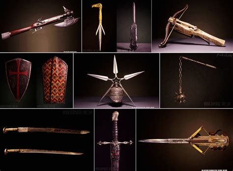 Amazing Weapon Concept Arts Design And Making For Assassins Creed