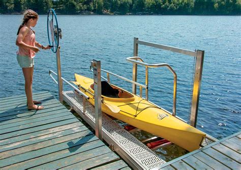 Adjustable Kayak Launch Lift For Docks — The Dock Doctors
