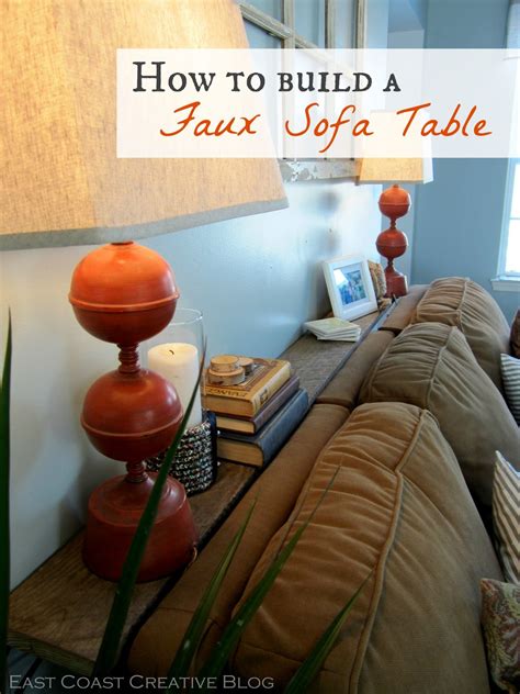How to assemble a diy behind the couch table? Faux Sofa Table {Tutorial}