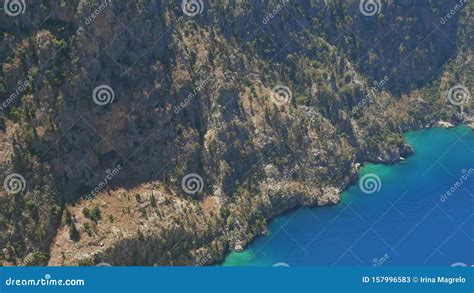 Beautiful Aerial View Of The Butterfly Valley In Fethiye Turkey Stock