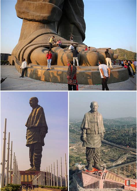 At 597 Feet The Recently Completed Statue Of Unity Is The Worlds