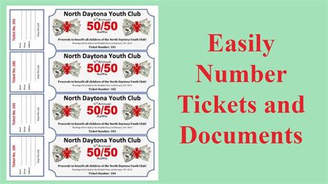 raffle ticket numbering with indesign with ease raffle ticket numbering