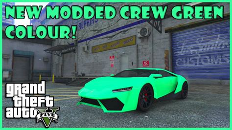 Gta 5 Online New Modded Green Crew Colour Patch 134 Gta 5
