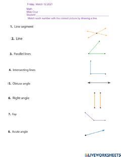 Classify Angles worksheet