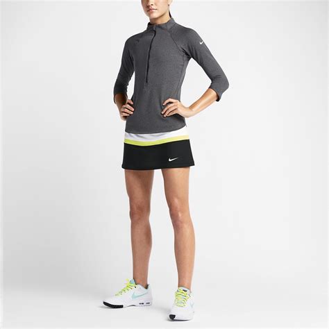Nike Womens Baseline Half Zip Top Dark Grey