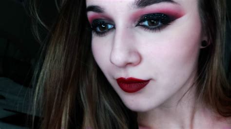 Vampy Makeup Look With Gemstones Youtube