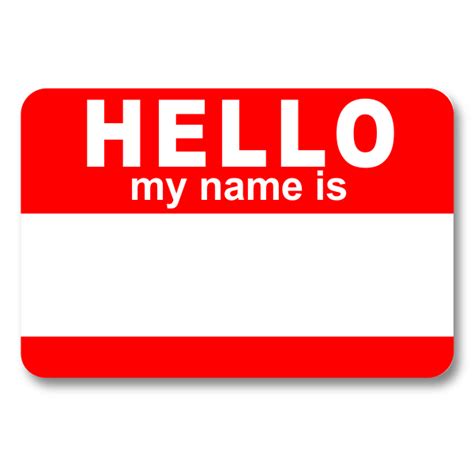 Hello My Name Is Dry Erase Reusable Name Tag Name Tag Wizard