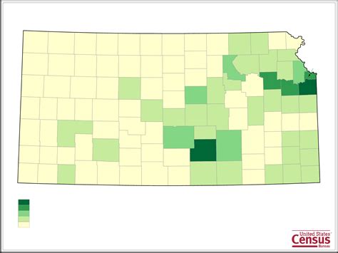 Kansas County Population Map Free Download