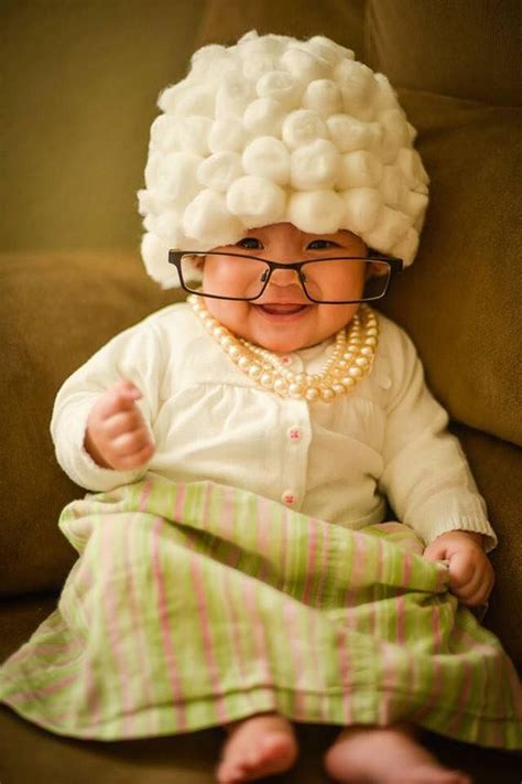 Adorable Photos Of Babies Dressed Up As Old People Baby Girl
