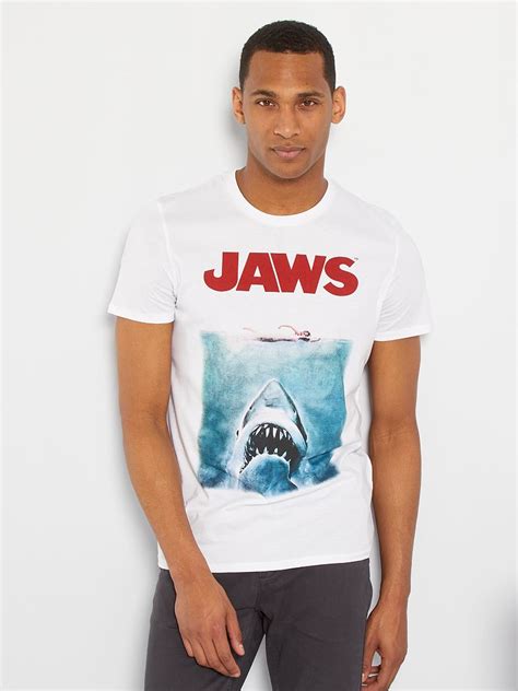 T Shirt Jaws Les Dents De La Mer Blanc Kiabi 1300€